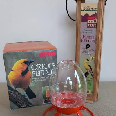 Cedar Finch Feeder and Oriole Feeder