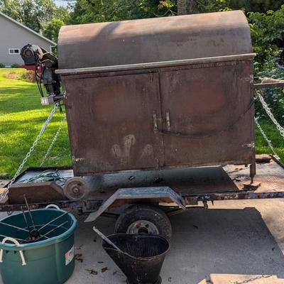 Custom Built Smoker on a Trailer