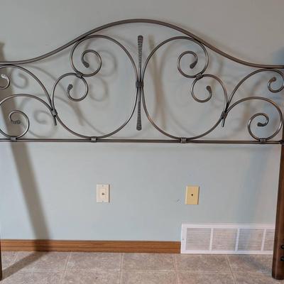 Queen Sized Metal Headboard