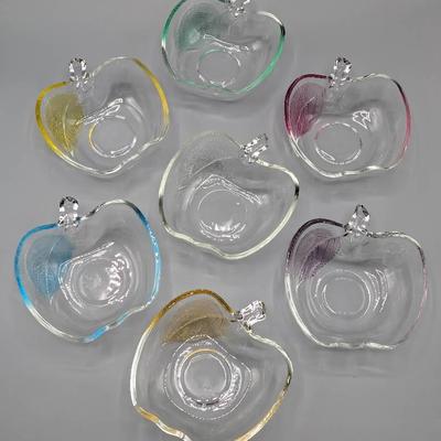 Colorful Glass Apple Dishes