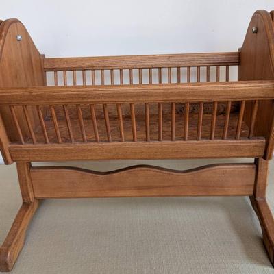 Wooden Doll Cradle