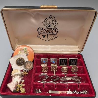 Men's Jewelry Case and Contents