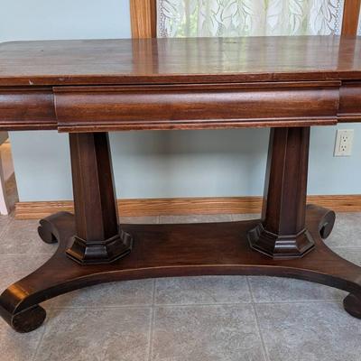 Antique Bailey Empire Style Library Table