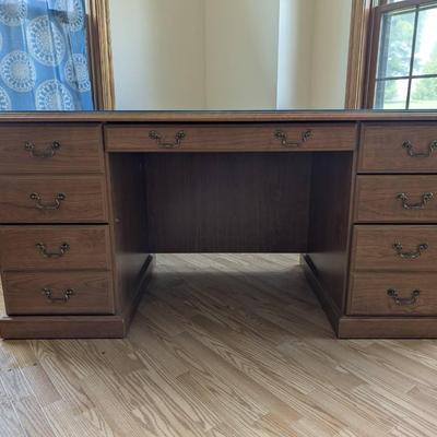Glass Topped Desk