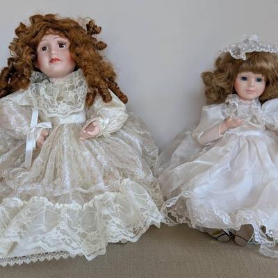 Animated Porcelain Bisque Dolls