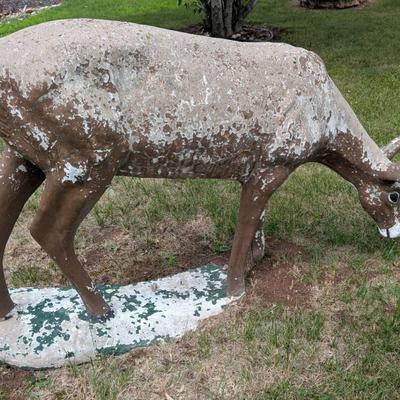 Life-Sized Concrete Doe