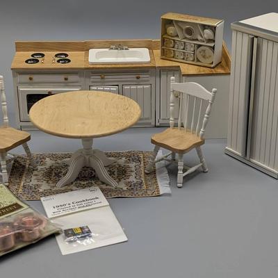 Dollhouse Miniature Kitchen and Accessories 