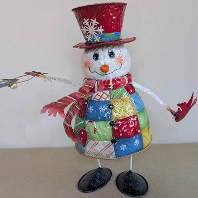 Musical Dancing Metal Snowman