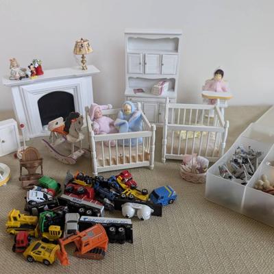 Dollhouse Miniatures Nursery and Toys