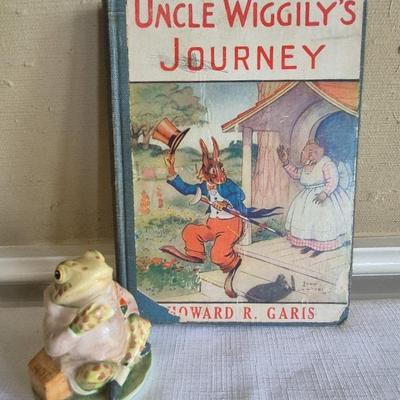 Uncle Wiggily's Journey By Howard R Garis And Beatrix Potter's McJeremy Fisher Figurine