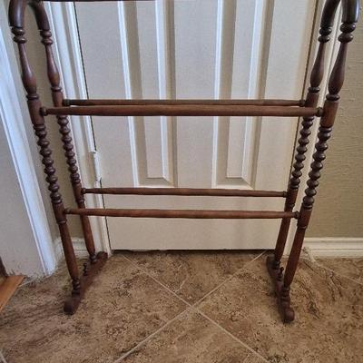 Vintage Wood Quilt Stand 