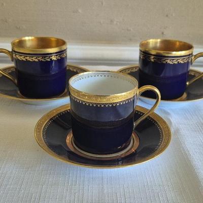 C Ahrenfeldt Limoges And D Limoges France Cups And Saucers 
