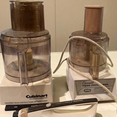 Cuisinart Food Processors (2) & Hamilton Beach Electric Switchblade Knife