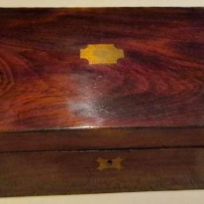 Antique Wood  Writing Box