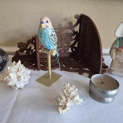 Small Hanging Corner Shelf, Pewter Candle, Vase From Mexico, And More