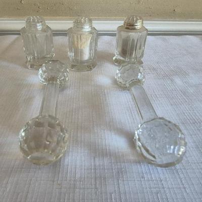 Crystal Knife Rests And Shakers
