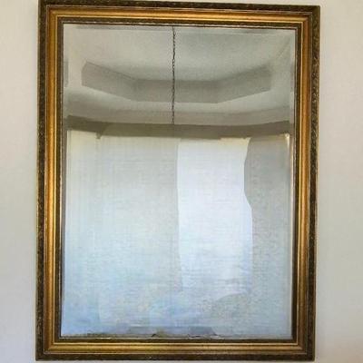 Vintage Large Mirror,  45" Tall X 35" Wide X 2"deep