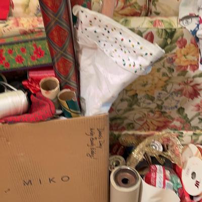 Christmas Wrapping Paper, Ribbons, Bows $ More 