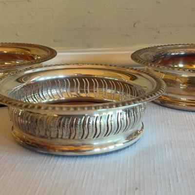Silver Plate Barker Ellis Wine Bottle Holders