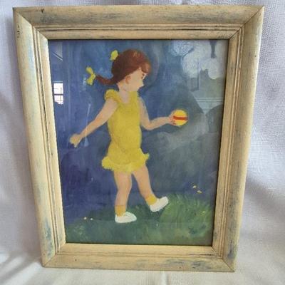 Painting Of Girl Unknown Artist