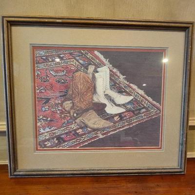 Framed Art Print Titled  The New West By Ronald Thomason