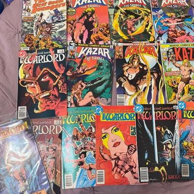 Marvel Ka-Zar (1–5, Lord of the Hidden Jungle) + DC Warlord Lot (#42, 68, 69, 79, 80, 88, 133) 