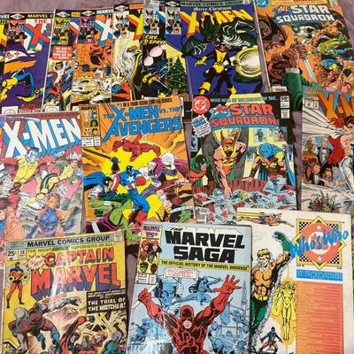 Comic Lot – X-Men #143–149 (Bronze Age Run) + Captain Marvel #38 & More (9 Issues)