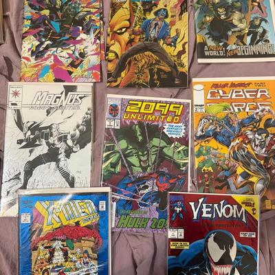 90s Foil Comic Lot – Venom #1, X-Men Alpha, Ninjak #1 (x2), Shadowman #0 & More 