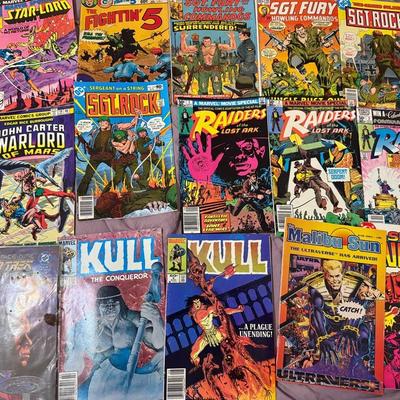 Comic Lot – War, Sci-Fi & Adventure (16 Issues, Mixed Marvel/DC/Indie) 