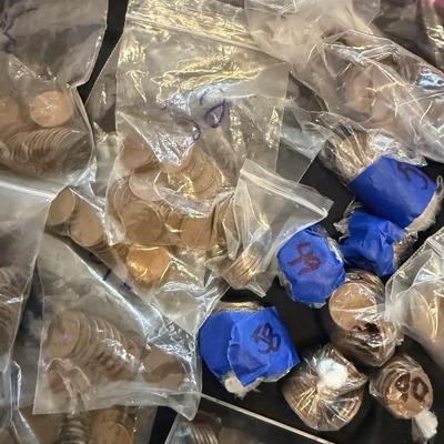 Lots Of Wheat Pennies