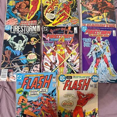 Comic Lot – Human Torch, Firestorm, Flash & More (7 Issues, Mixed Condition) 