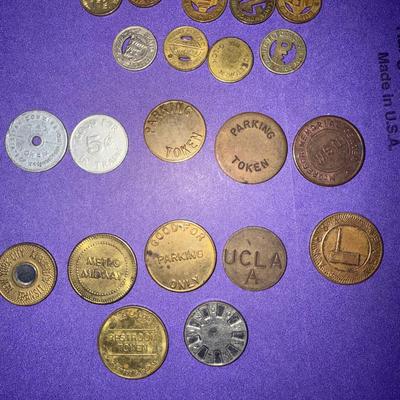 Restroom And Parking Tokens