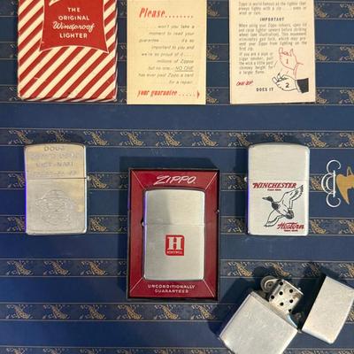 Zippo Patent Pend Vintage Lighters 1 New In Box !