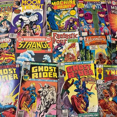 Comic Lot – Moon Knight #1, Strange Adventures, Ghost Rider, Contest of Champions & More (14 Issues)
