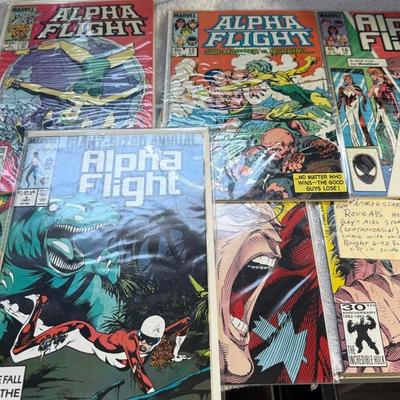 Alpha Flight Comic Lot – Giant-Size Annual #2 + Issues #4, #15, #18, #19, #106 (2 Variants) – Bagged