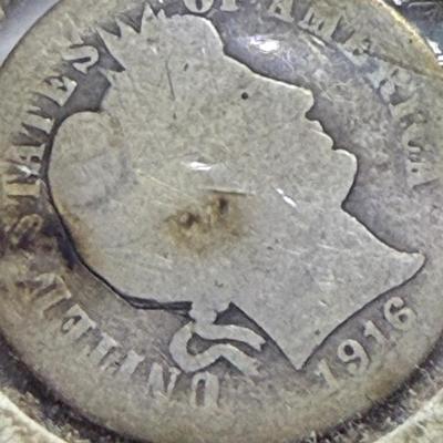 1916 Barber Dime