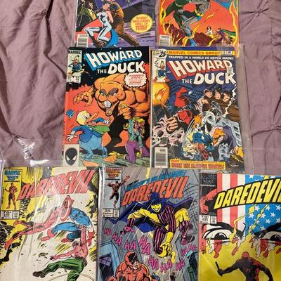Comic Lot – Batman, Howard the Duck & Daredevil (7 Issues, DC & Marvel) 