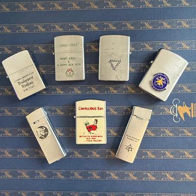 Trades Of War Zippo Styled Advertisement Lighter Lot Of 