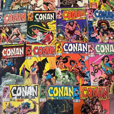 Conan the Barbarian Comic Lot – 15 Issues (#77, 108–110, 115, 120–121, 124, 152, 156, 158–159, 162–1