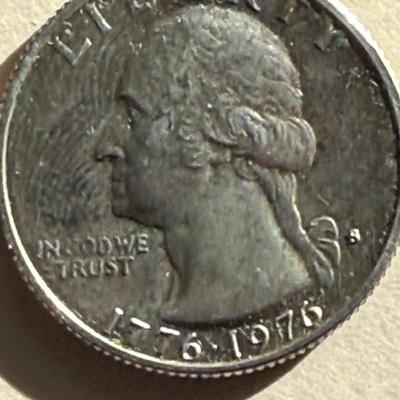 1976 S Bicentennial Quarter And 3 With No Mint Mark