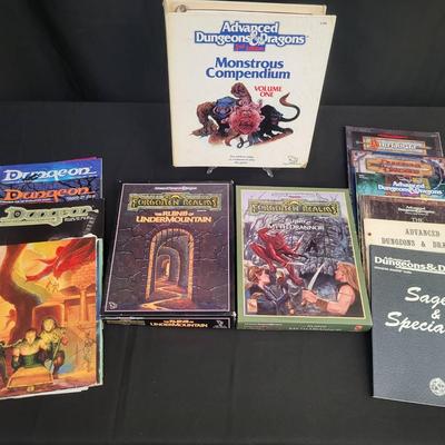 Dungeons & Dragons (AD&D) 2nd Ed. Lot | Monstrous Compendium, Forgotten Realms, Magazines & More