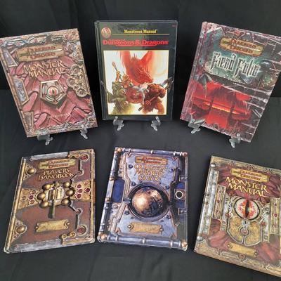 Dungeons & Dragons Core Rulebooks & Monster Guides | Lot of 6 Including Player’s Handbook & More