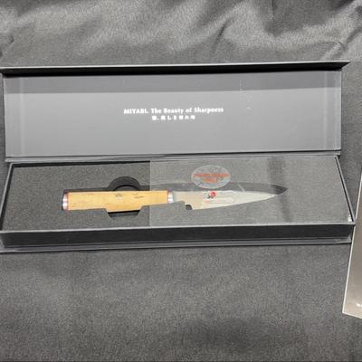 Miyabi 5000MCD Chef’s Knife | 3.5” Paring | Cryodur Micro Carbide MC63 Steel, Birchwood Handle