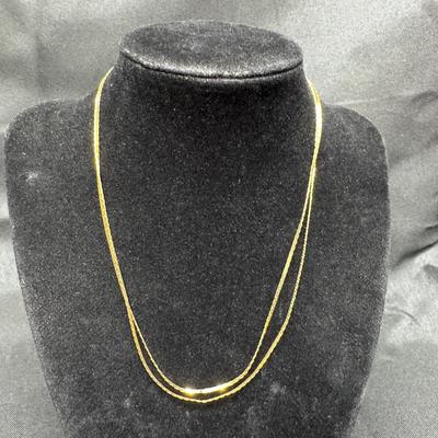 Yellow Gold 14k 585 Flat Link Chain Necklace | 5g Total Weight 