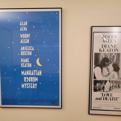 Framed Movie Posters | Manhattan Murder Mystery (1993) & Love and Death (1975)