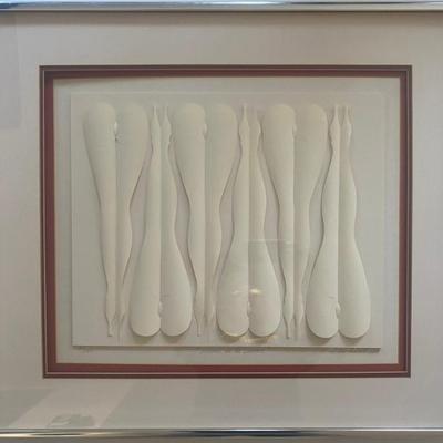 Lithograph Paper Sculpture By Reinhard Entitled Creme De La Creme Limited Edition 9/150
