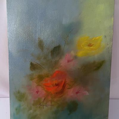 Margie Cunningham “ Misty Petals” Oil On Canvas