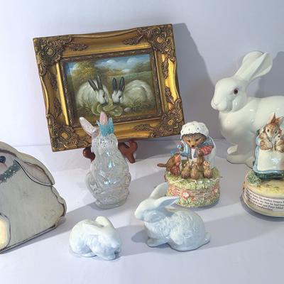 Hippity Hoppity Easter’s On Its Way - Rabbits And Beatrix Potter Musical Figurines