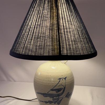 Vintage Rowe Pottery Salt Glazed Stoneware Lamp