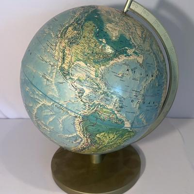 Vintage Rand McNally World Portrait Globe